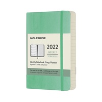 Plánovací zápisník Moleskine 2022 měkký zelený S