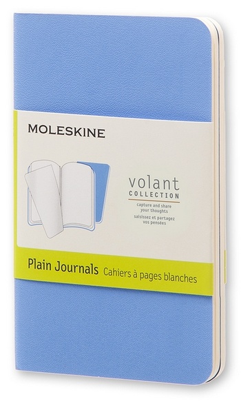 Volant zápisníky 2 ks čisté světle modré XS