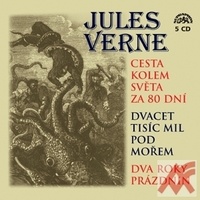 Cesta kolem světa za 80 dní / Dvacet tisíc mil pod mořem - 5 CD (audiokniha)