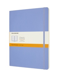 Zápisník Moleskine měkký linkovaný světle modrý XL