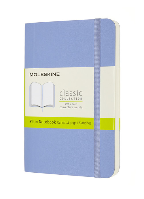 Zápisník Moleskine měkký čistý světle modrý S