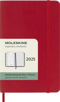 Plánovací zápisník Moleskine 2025 měkký červený S