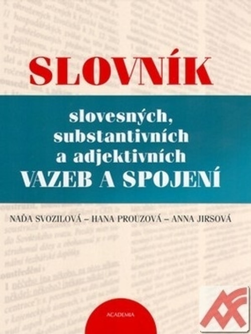 Slovník slovesných, substantivních a adjektivních vazeb a spojení