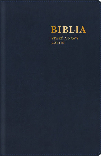 Biblia. Starý a Nový zákon, s mapami (stredný formát) - modrá
