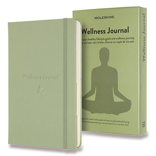 Zápisník Moleskine Passion Wellness Journal - tvrdé dosky - L, zelená