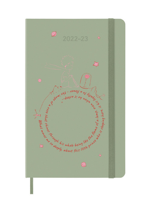 Malý princ plánovací zápisník Moleskine 2022-2023 L Rose