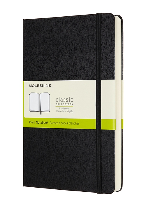 Zápisník Moleskine Expanded tvrdý čistý černý L