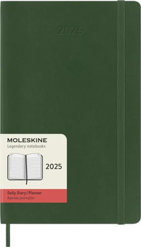 Diář Moleskine 2025 denní měkký zelený L