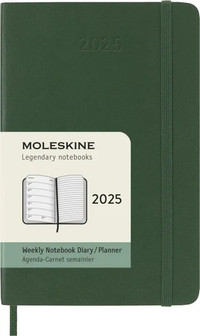 Plánovací zápisník Moleskine 2025 měkký zelený S