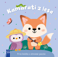Kamaráti z lesa - Prvá knižka a drevené puzzle