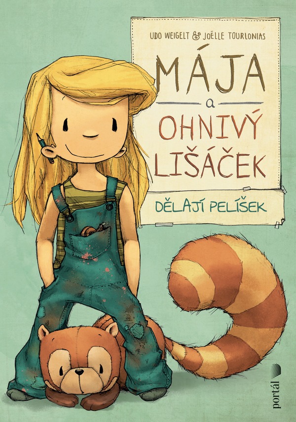 Mája a ohnivý lišáček dělají pelíšek