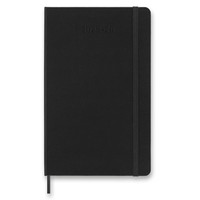 18-mesačný diár Moleskine 2025-26 - tvrdé dosky L, týždenný, horizontálny, čierny