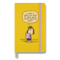 Zápisník Moleskine Peanuts L, linajkový, žltý