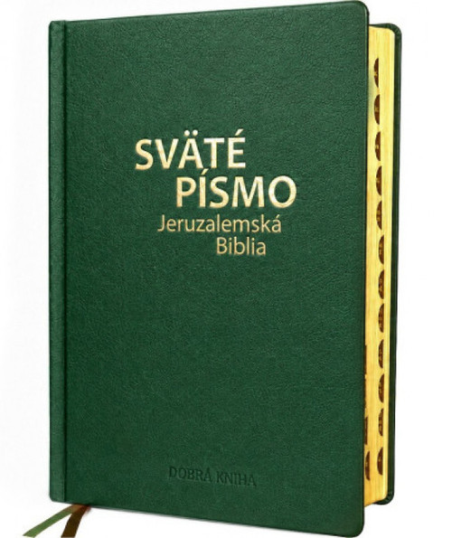 Sväté písmo - Jeruzalemská Biblia (veľký formát) zelená obálka so zlatorezom