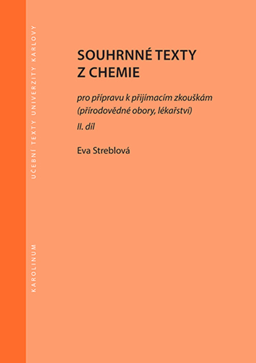 Souhrnné texty z chemie 2. pro přípravu k přijímacím zkouškám II.