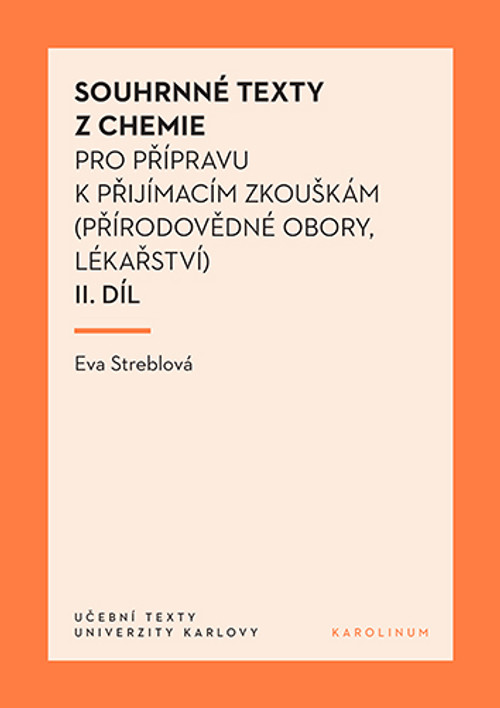 Souhrnné texty z chemie 2. pro přípravu k přijímacím zkouškám II.