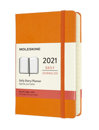 Diář Moleskine 2021 denní tvrdý oranžový S