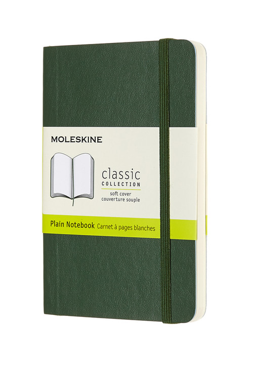 Zápisník Moleskine měkký čistý zelený S
