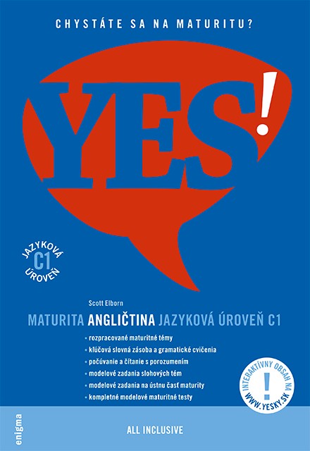 Angličtina YES! - maturita - jazyková úroveň C1 + interaktívny obsah