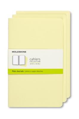 Sešity Moleskine 3 ks čisté žluté L