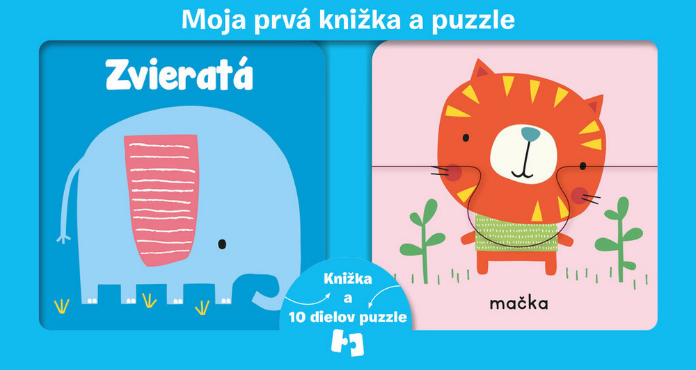 Moja prvá knižka a puzzle - Zvieratá