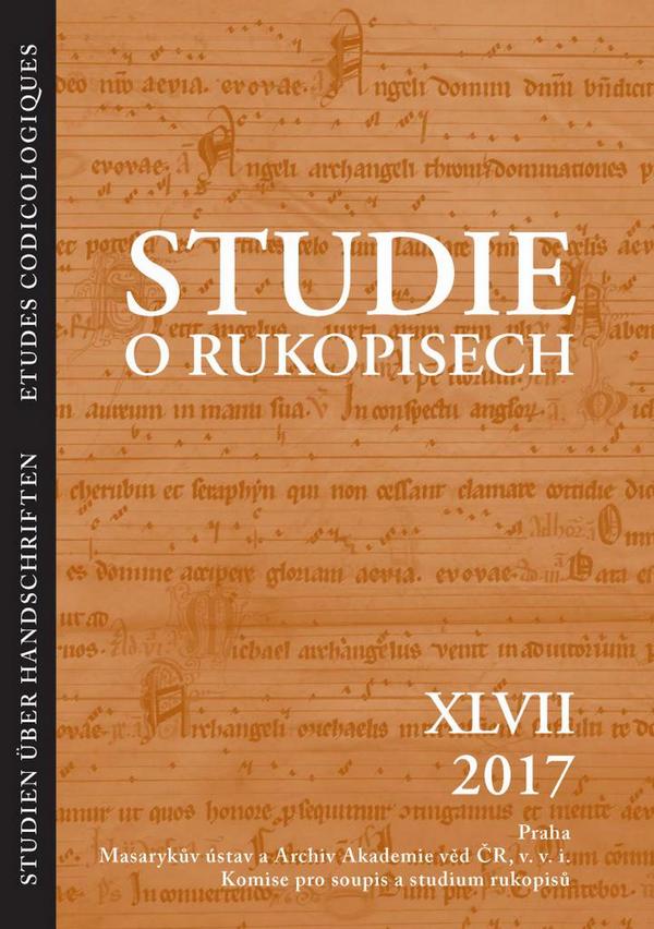 Studie o rukopisech XLVII