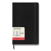 Moleskine 2027 - diár v mäkkých doskách - veľkosť L, denný, čierny