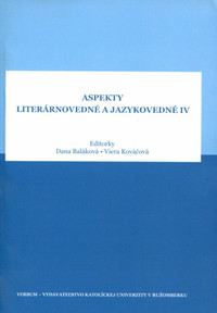Aspekty literárnovedné a jazykovedné IV