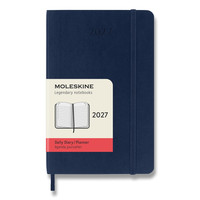 Moleskine 2027 - diár v mäkkých doskách - veľkosť S, denný, modrý