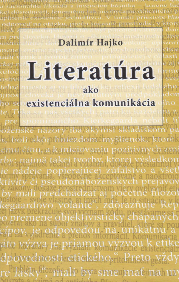 Literatúra ako existenciálna komunikácia