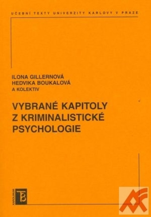 Vybrané kapitoly z kriminalistické psychologie