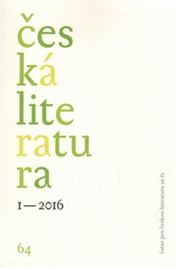 Česká literatura 1/2016