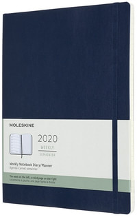 Plánovací zápisník Moleskine 2020 měkky modrý XL