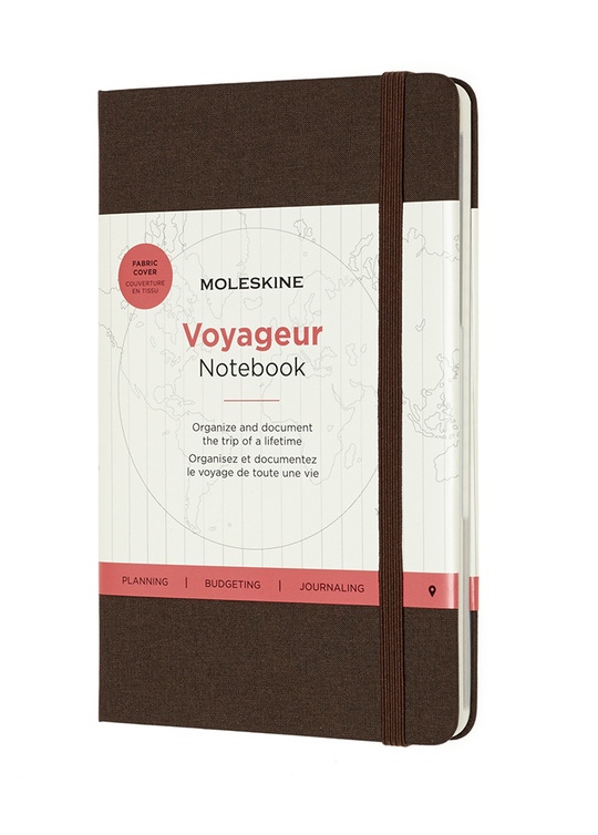 Zápisník Moleskine Voyageur hnědý