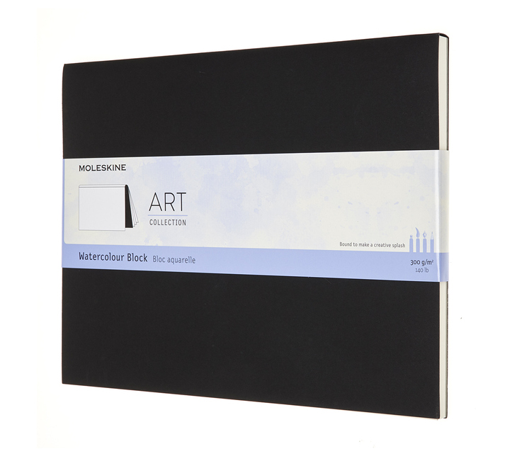 Akvarelový blok Moleskine černý XL