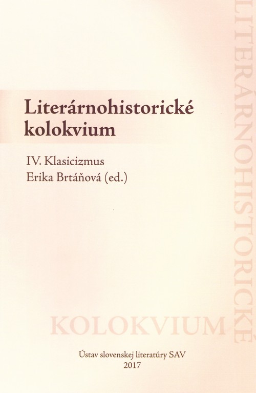 Literárnohistorické kolokvium IV. Klasicizmus