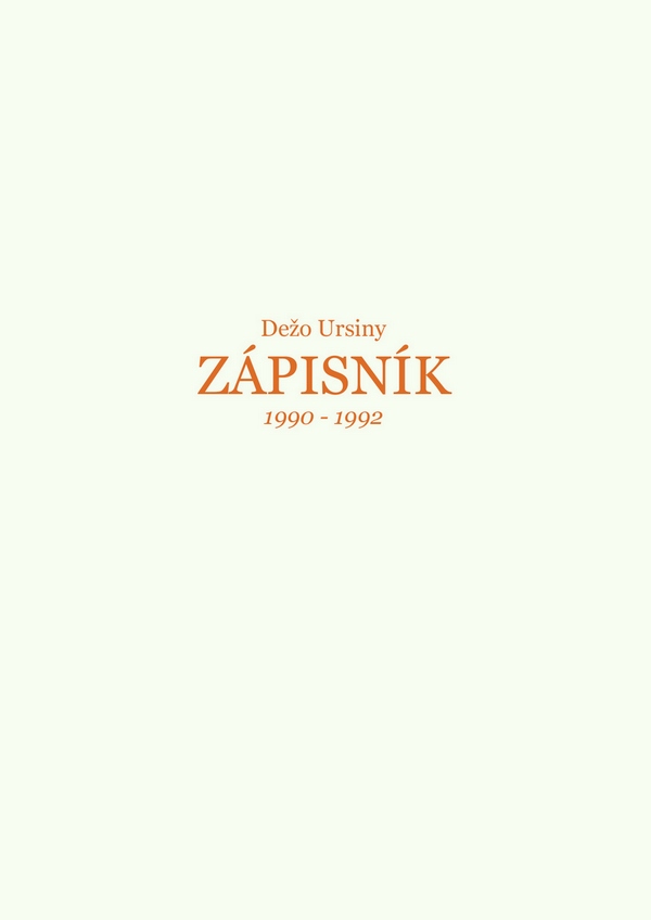 Zápisník 1990-1992