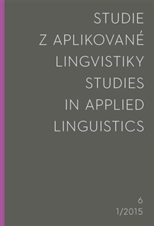Studie z aplikované lingvistiky 1/2015