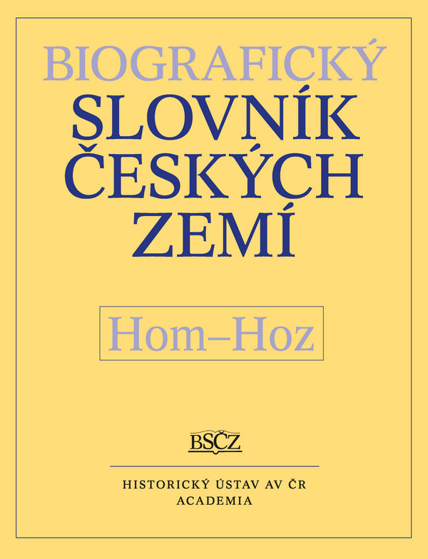 Biografický slovník českých zemí 26. (Hom-Hoz)