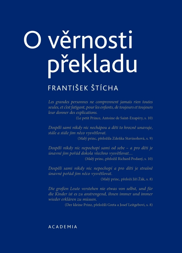 Kniha O věrnosti překladu