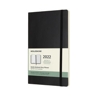 Plánovací zápisník Moleskine 2022 měkký černý L