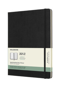 Plánovací zápisník Moleskine 2021-2022 tvrdý černý XL