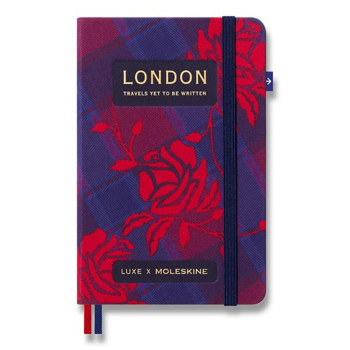 Zápisník Moleskine LUXE London - S, čistý/linajkový