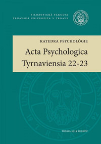 Acta Psychologica Tyrnaviensia 22-23
