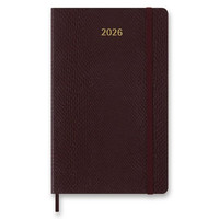 Diár Moleskine Precious & Ethical 2026 - mäkké dosky, L, týždenný, vínový