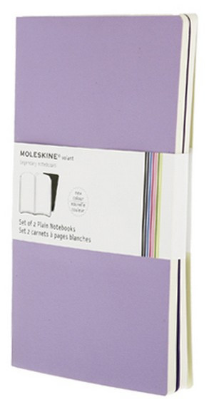 Volant zápisníky 2 ks, čistý, fialový L