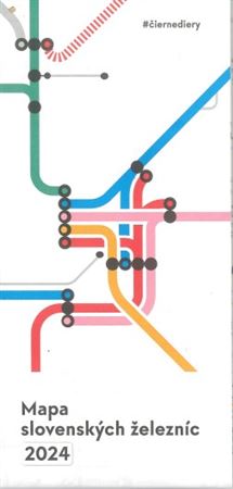 Mapa slovenských železníc 2024