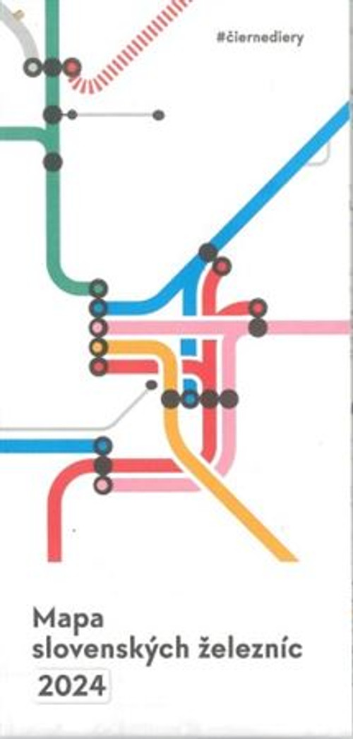 Mapa slovenských železníc 2024