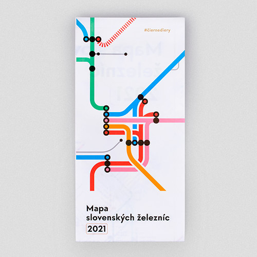 Mapa slovenských železníc 2021