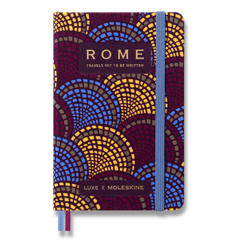 Zápisník Moleskine LUXE Rome - S, čistý/linajkový